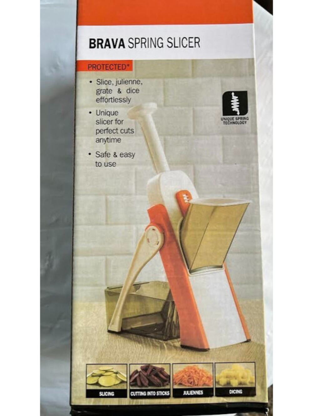 Brava Spring Slicer–Slice, Julienne, Grate & Dice-BRAND NEW AND STILL IN THE BOX